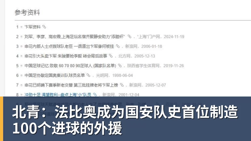开云下注北青：法比奥成为国安队史首位制造100个进球的外援